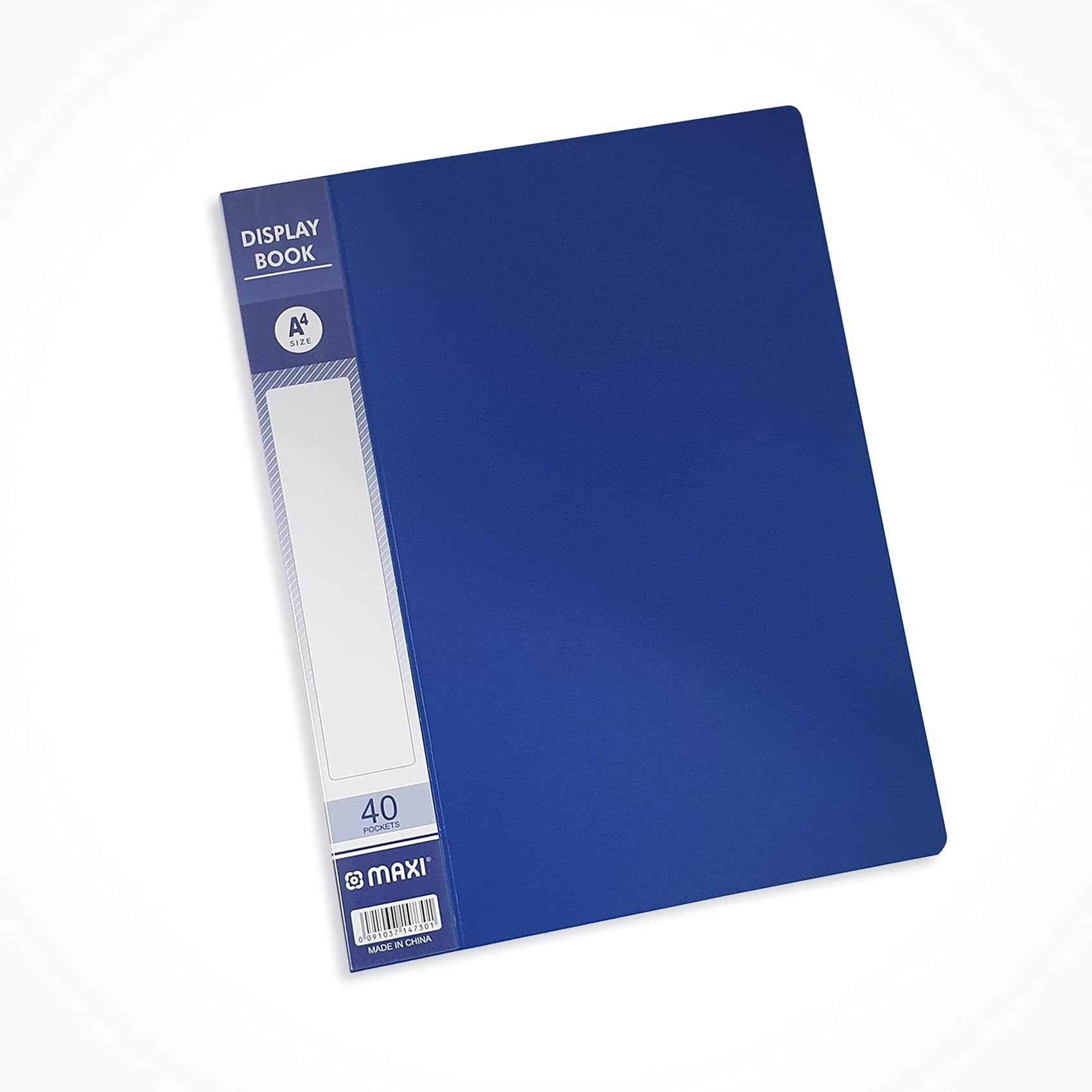MAXI DISPLAY BOOK 40 POCKET BLUE