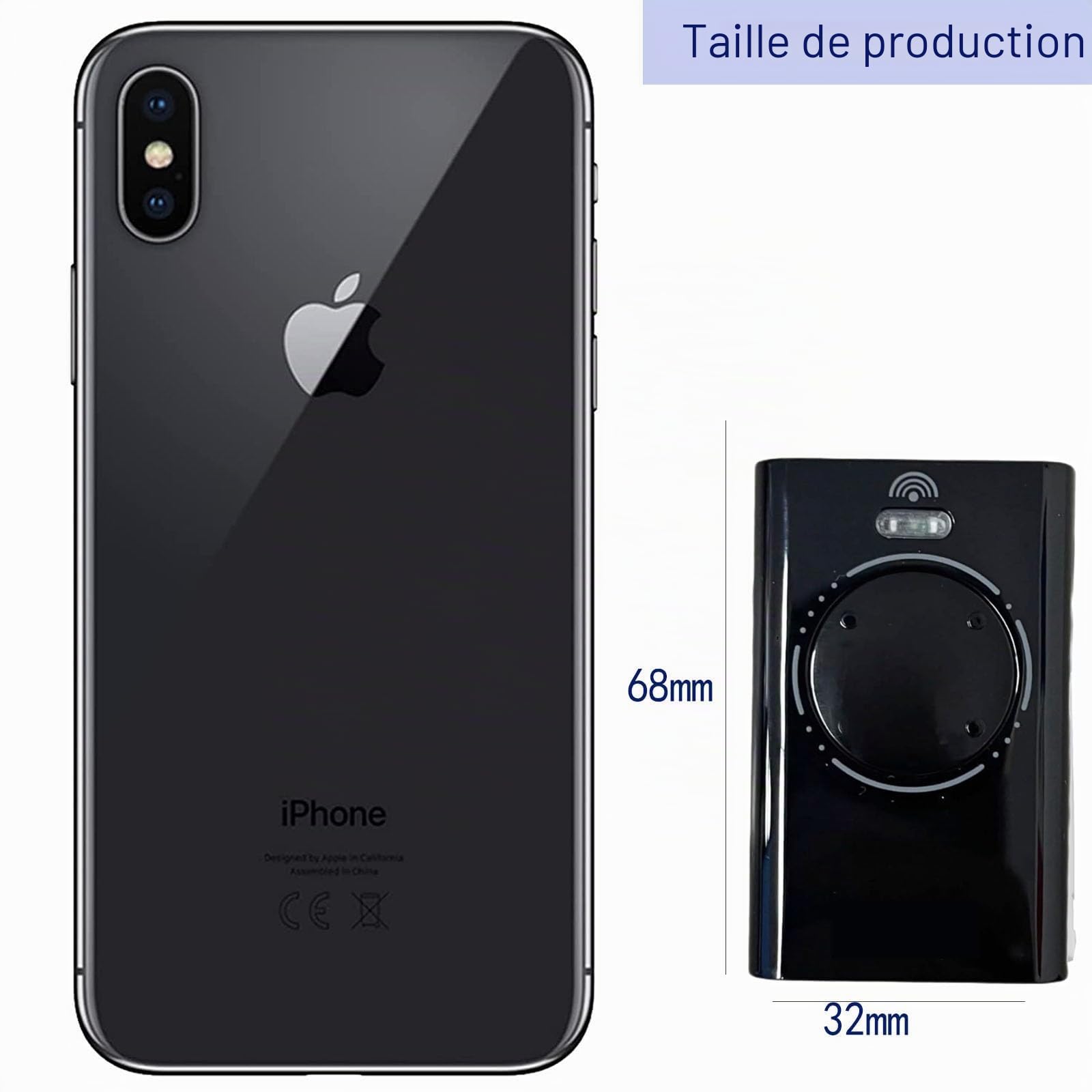 Télécommande de Garage Compatible 868 MHz, télécommande de Garage 2 canaux, ouvre-Porte de Garage avec XT2 868 SLH LR, XT4 868 SLH LR, Code Roulant, Lot de 3 pièces