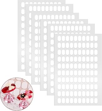 600 Pcs False Tip Double Sided Adhesive Tapes Double Sided Tapes for Nail Art Holder Nail Art Display Tapes Pre-Cut Nail Display Strips for Nail Art Holder Nail Display Book