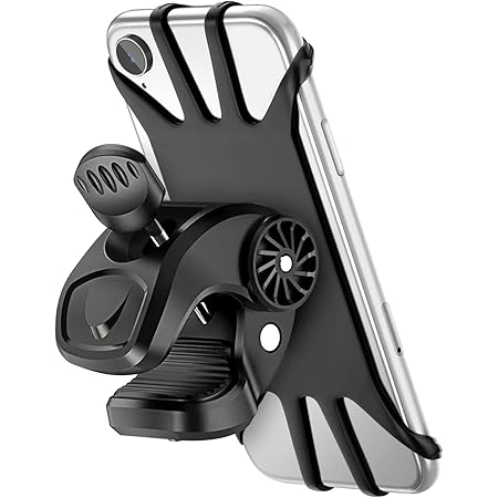 Glangeh Bike Phone Mount, Upgraded Reinforced Clamp: Motorcycle Phone Holder With Secure Lock, Universal Phone Holder 360° Rotating, Compatible With IPhone 17 - View #3