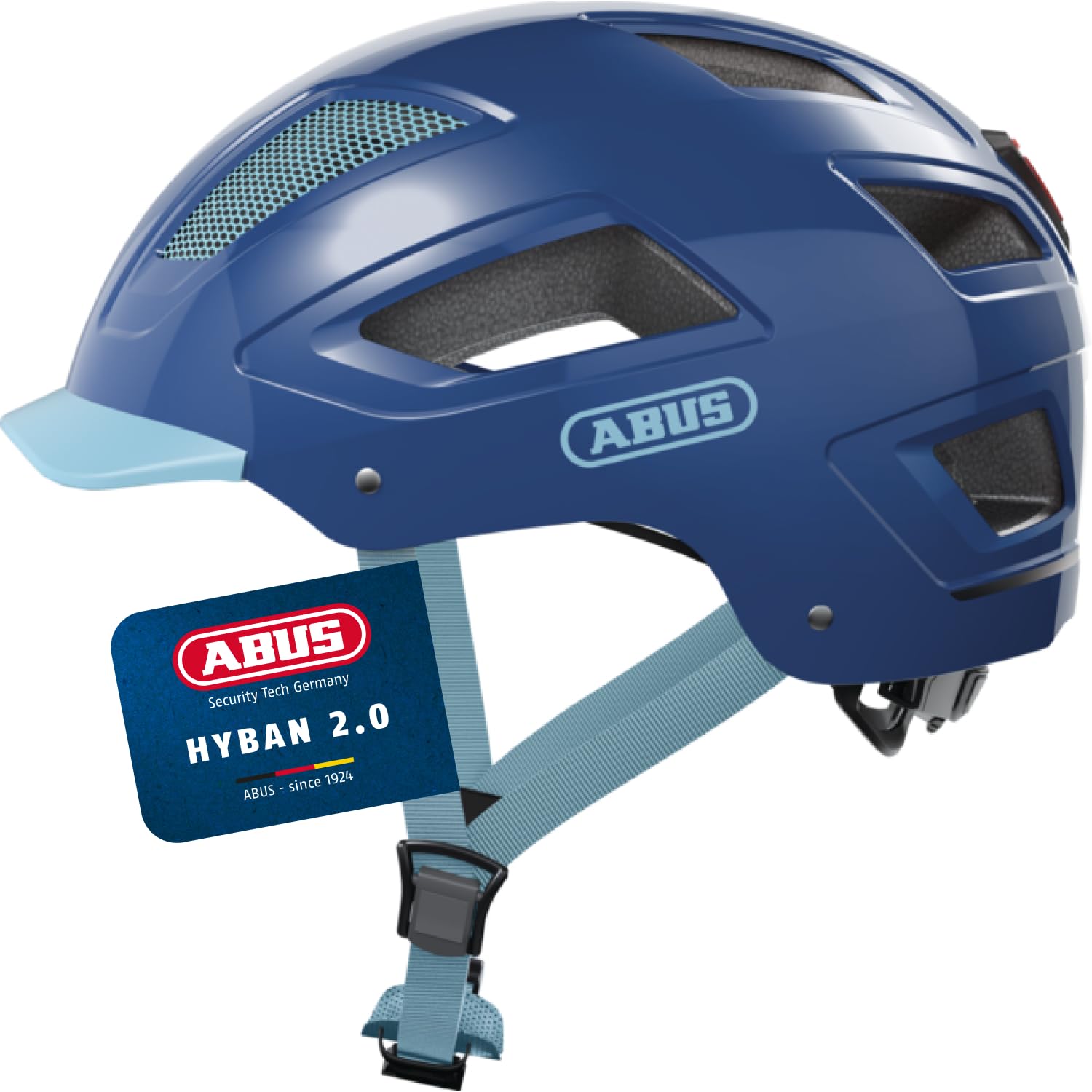 ABUS Hyban 2.0 city helmet - bike helmet with rear light, ABS hard shell, good fit - for men and women — image 1