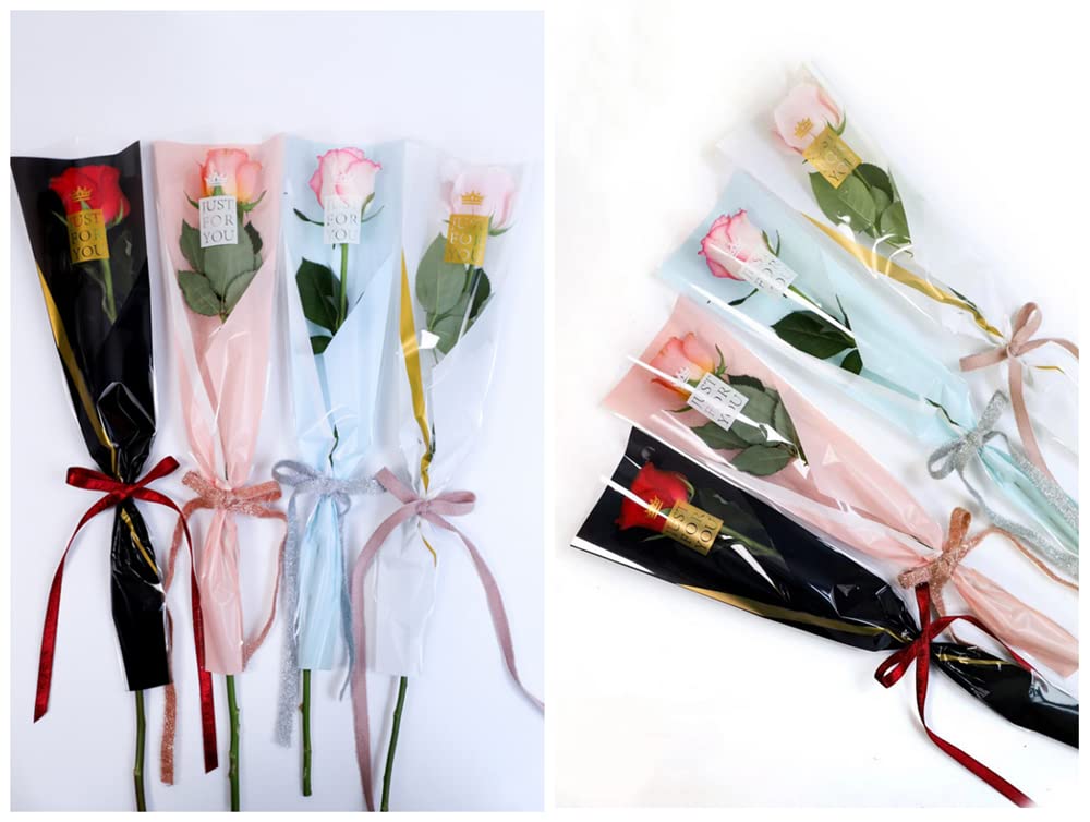 PKGMAGIC 4 Sacchetti Regalo Grandi – 25x12x33 Cm, Cartone Bianco Con Manici In Cotone, Opachi Con Goffratura, Per Matrimoni E Festività