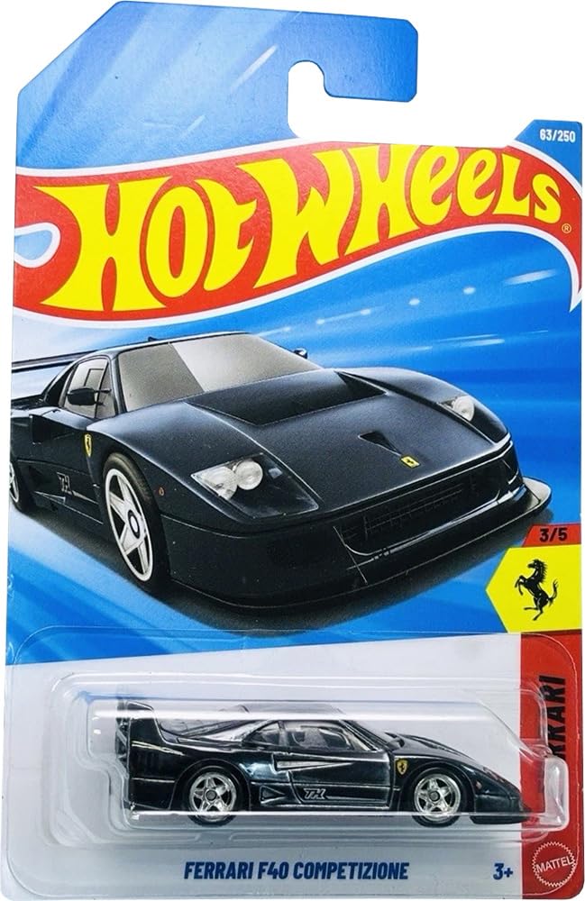 Hot Wheels FERRARI F40 COMPETIZIONE 黒 Amazon.com: Hot Wheels Ferrari F40 Competizione Super Treasure