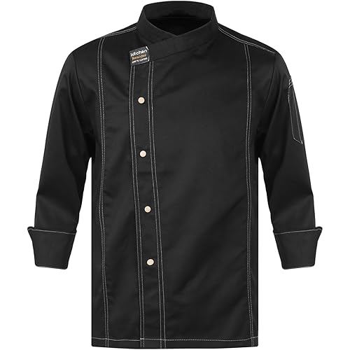 Unisex Chef Coat Men's Short Sleeve Chef Jacket Restaurant Kitchen Cooking Chef Top Uniform