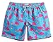 MaaMgic Mens Slim Fit Quick Dry Short Swim Trunks with Mesh Lining