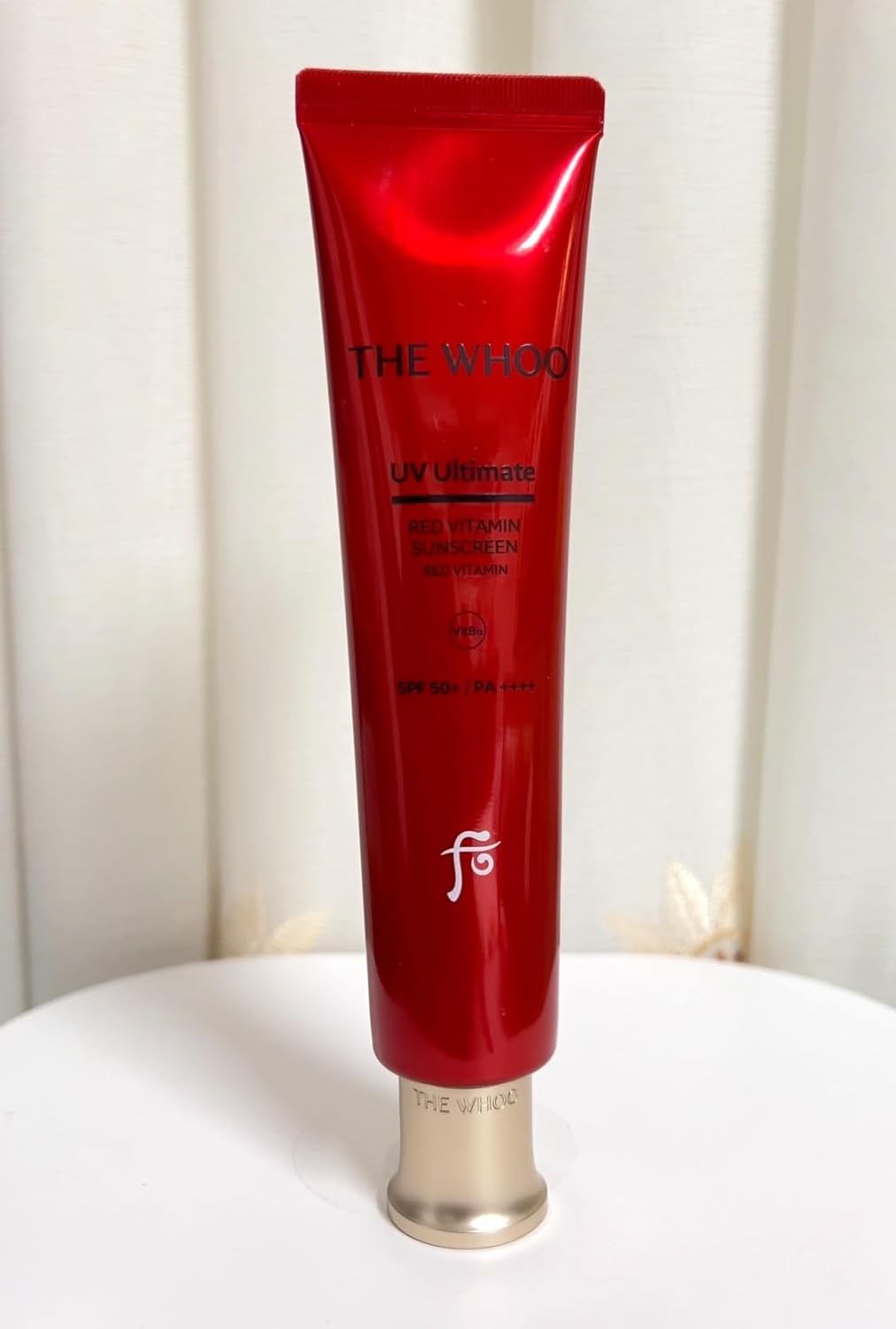 THE WHOO UV Ultimate Red Vitamin Sunscreen 75ml Set SPF50+/PA++++ with Vitamin B12 to Antioxidant Royal Barrier Skin. Made in Korea