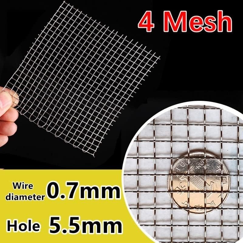 1 pièce Maille en fil métallique tissée en acier inoxydable 304 4-500 Mesh 100x100 cm Filtre de qualité alimentaire Réparation avant métallique Fixation de maille(400Mesh 30Micron)