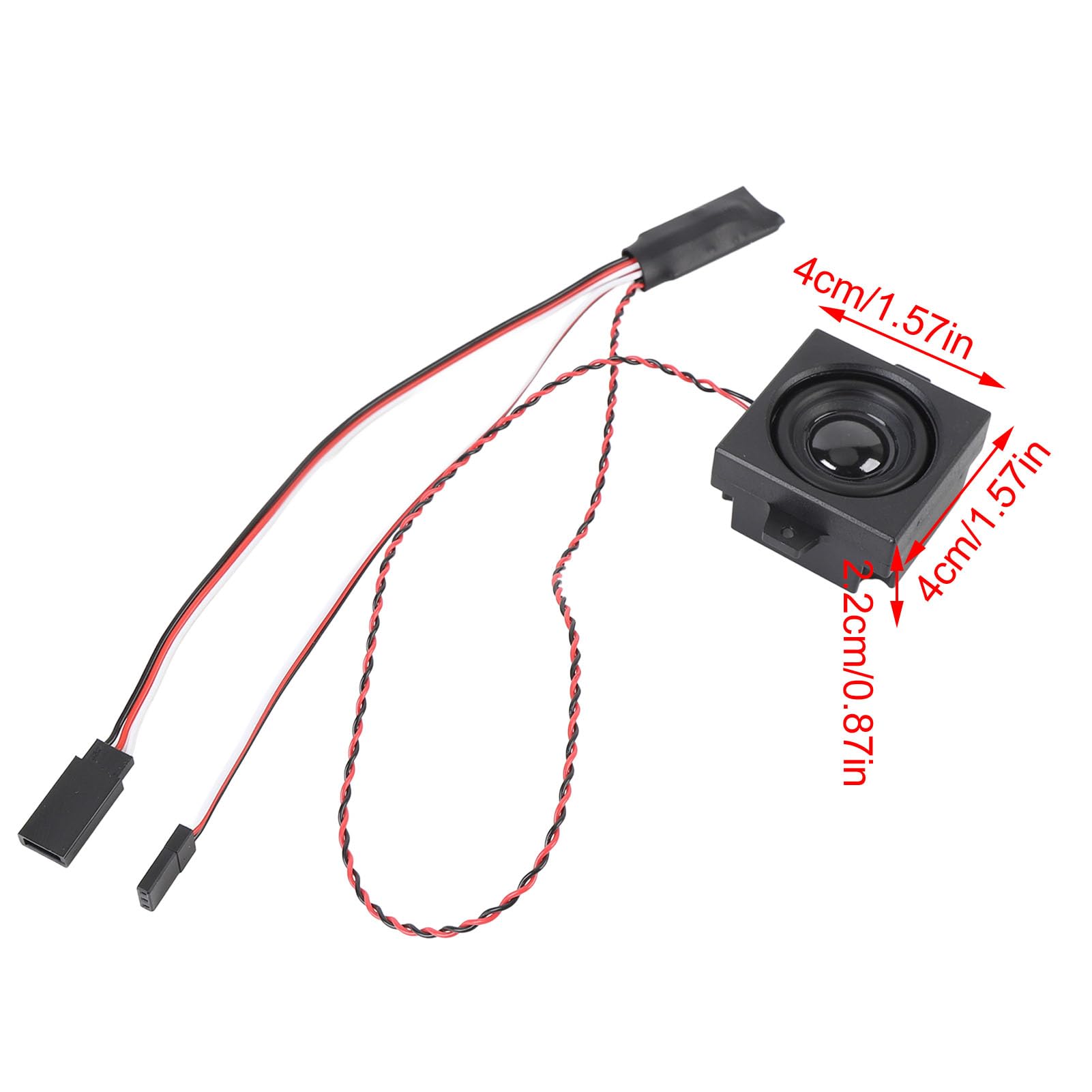 Denash RC-Engine-Soundmodul, Realistische Soundeffekte mit 5-W-Lautsprecher, Einstellbare Frequenz per Gashebel, Kompatibel mit 5 Bis 8,4 V Netzteil