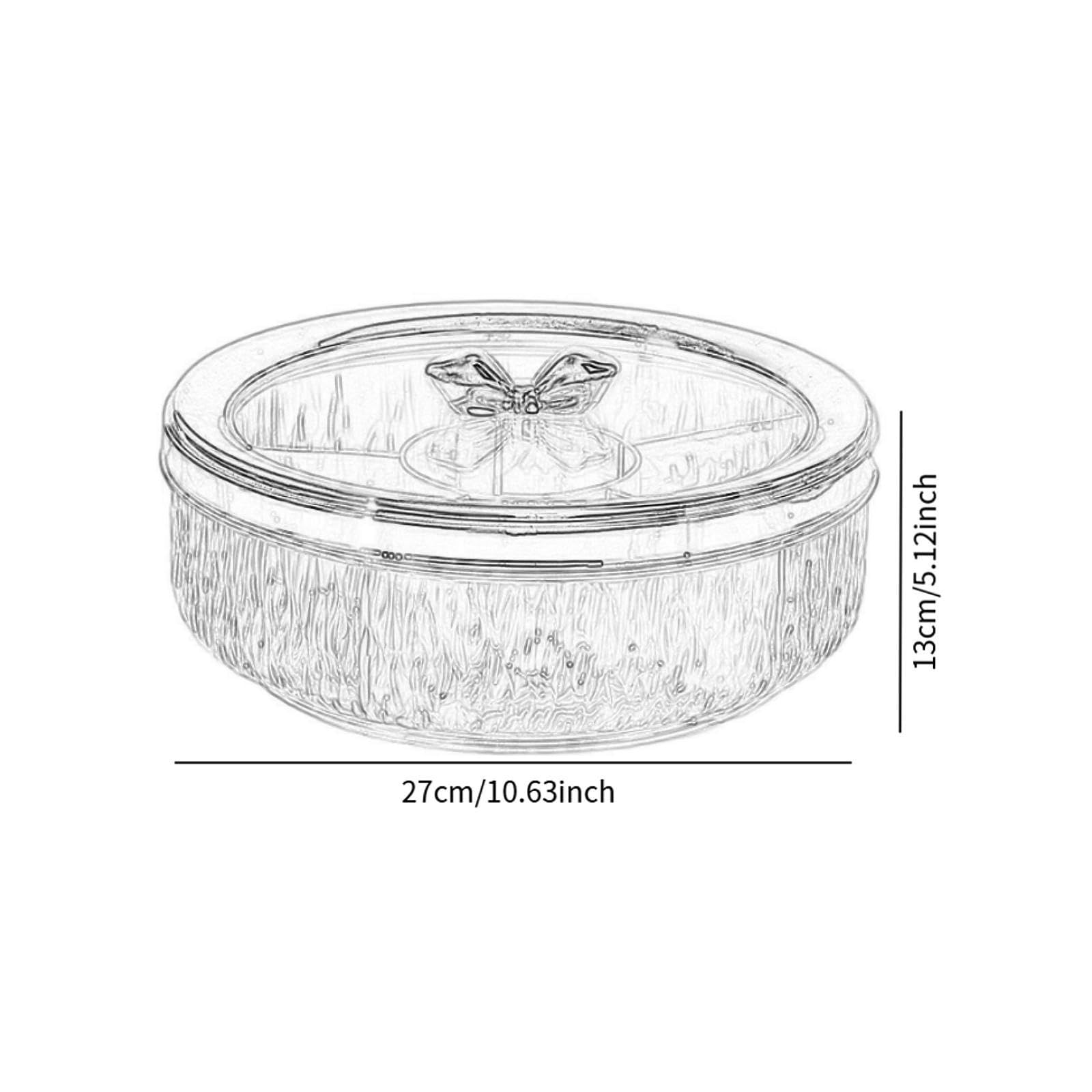 Servierplatte für Speisen, Trockenfrüchte, drehbare Bonboniere, Snackplatte für Hochzeitsfeiern, Goldener Bogen