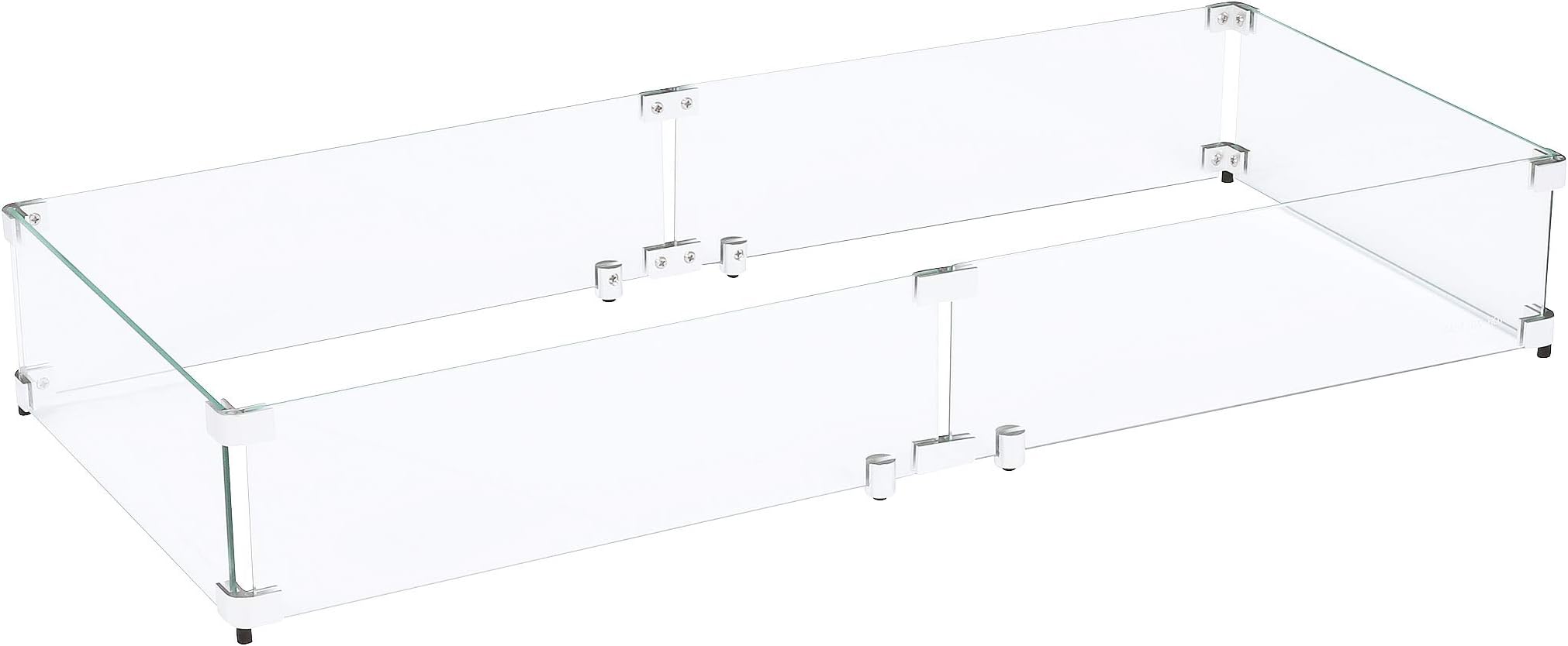 Celestial 41.25" x 17" x 6" Wind Guard, fits Celestial 36” x 12” Fire Pit Burner Pan for Gas Fire Pits