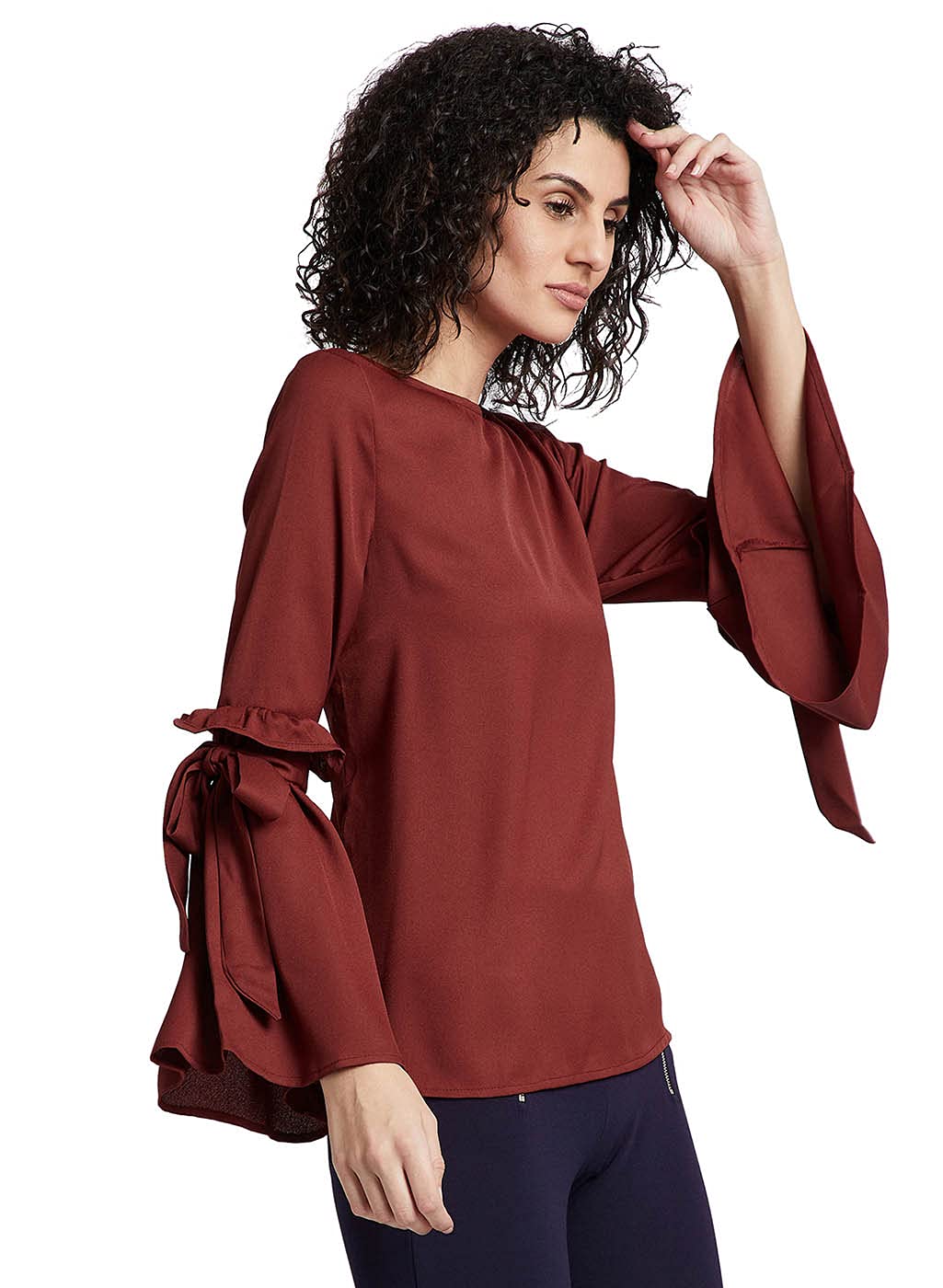 Kazo Women's Solid Regular Top (116697ABNXS_Multicolor XS) 1