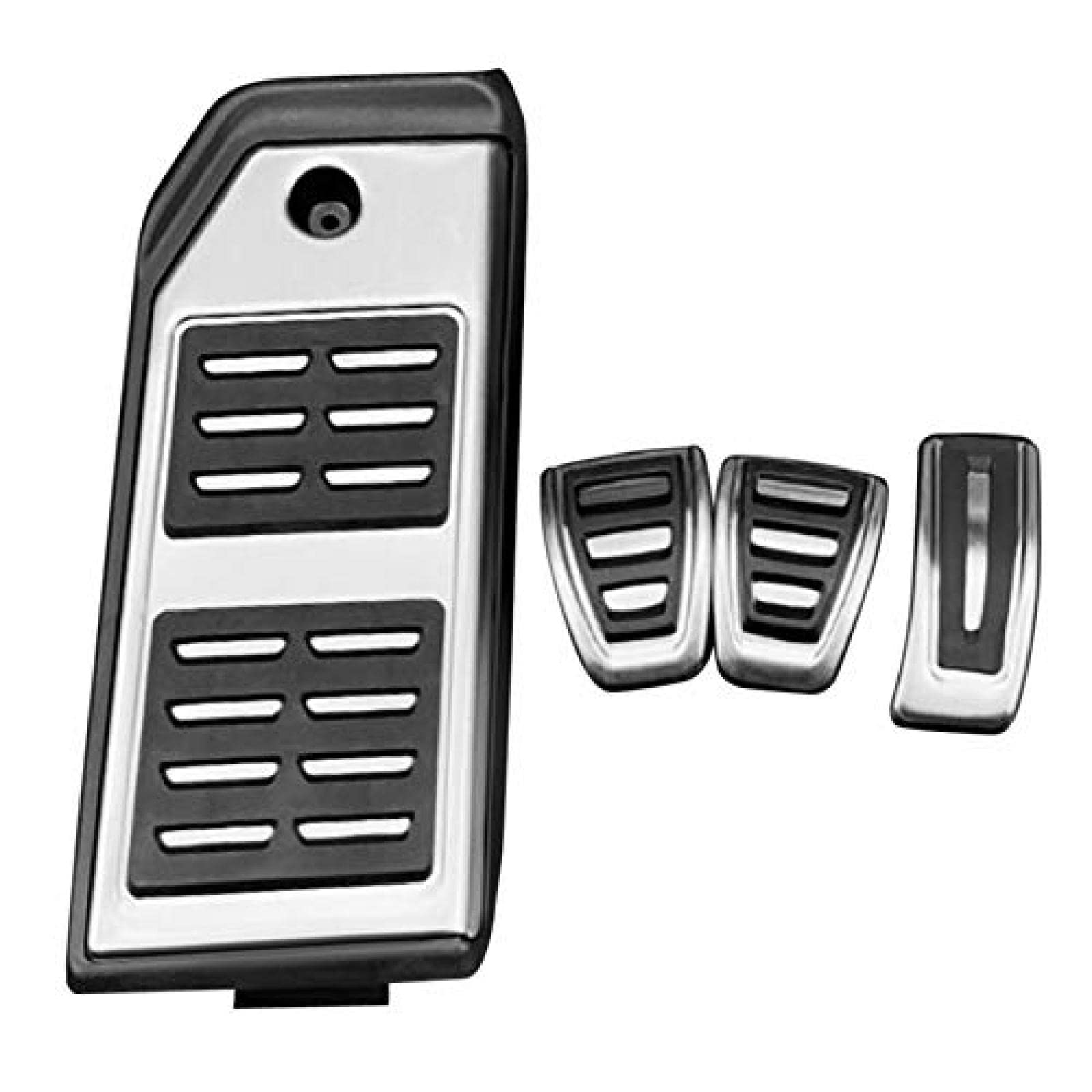 AT MT Fuel Brake Footrest Pedal Plate Fit for Audi Q7 SQ7 Q8 (2016-2019) (Colour : AT)