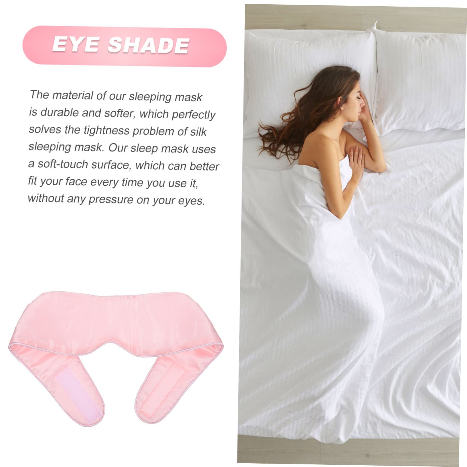 Masque de Sommeil Yeux en Soie, 1 Pièce, pour Voyage
