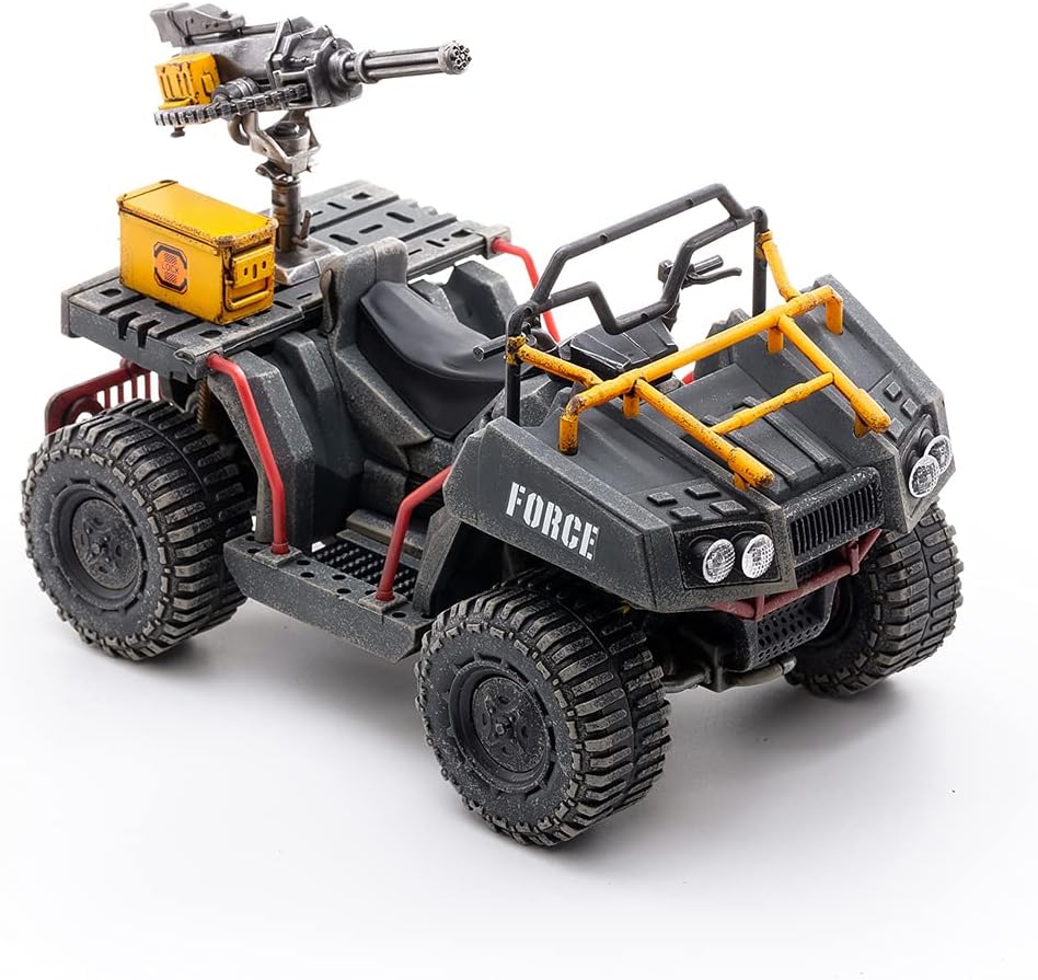 HMANE 1/18 Wildcat ATV Car Model for Action Figures, JOYTOY 4 inches Soldiers Figures ATV Vehicle Model, Grey