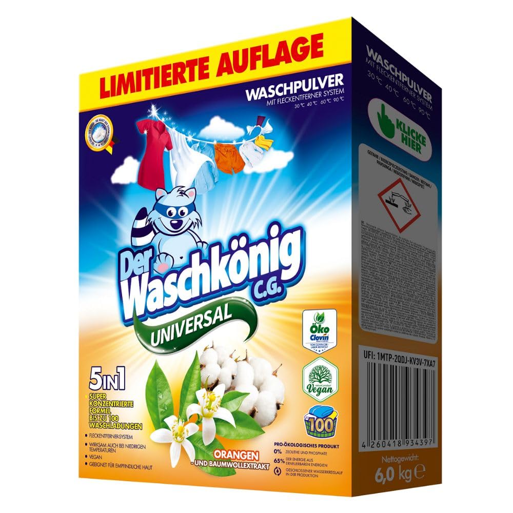 Waschkönig CG proszek do prania Orangen, 6kg