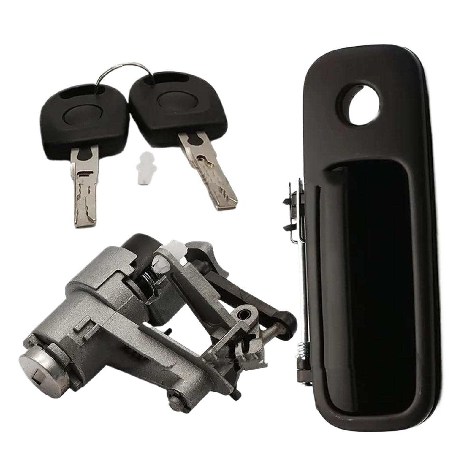 Yijiavsx 1 Set 1J6827297g 1J6827565b Tailgate Rear Outer Door Handle With Lock 2 Keys For Seat For Alhambra For Arosa (1 Set)