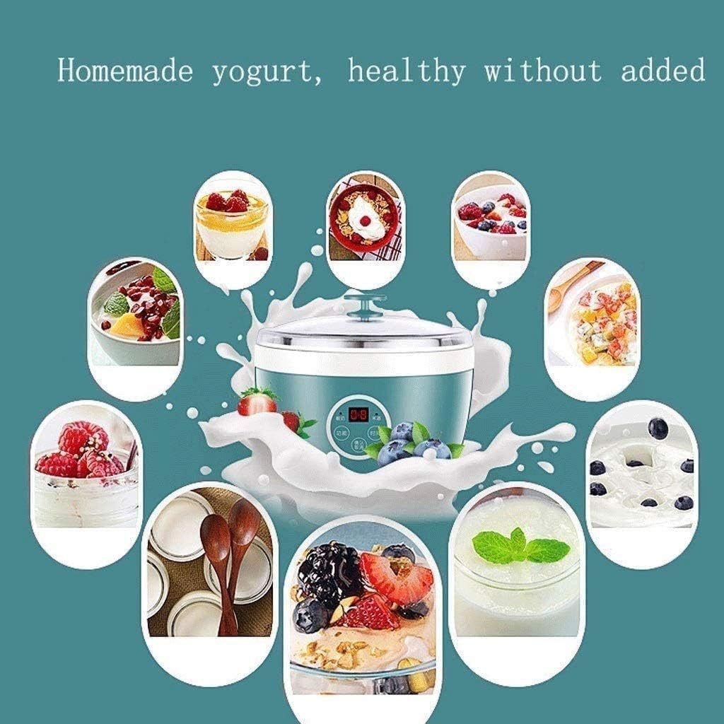 Yoghourt Machine, Automatic Stainless Steel Liner Yogurt Maker Machine Home Yoghourt Container, Yogurt Maker
