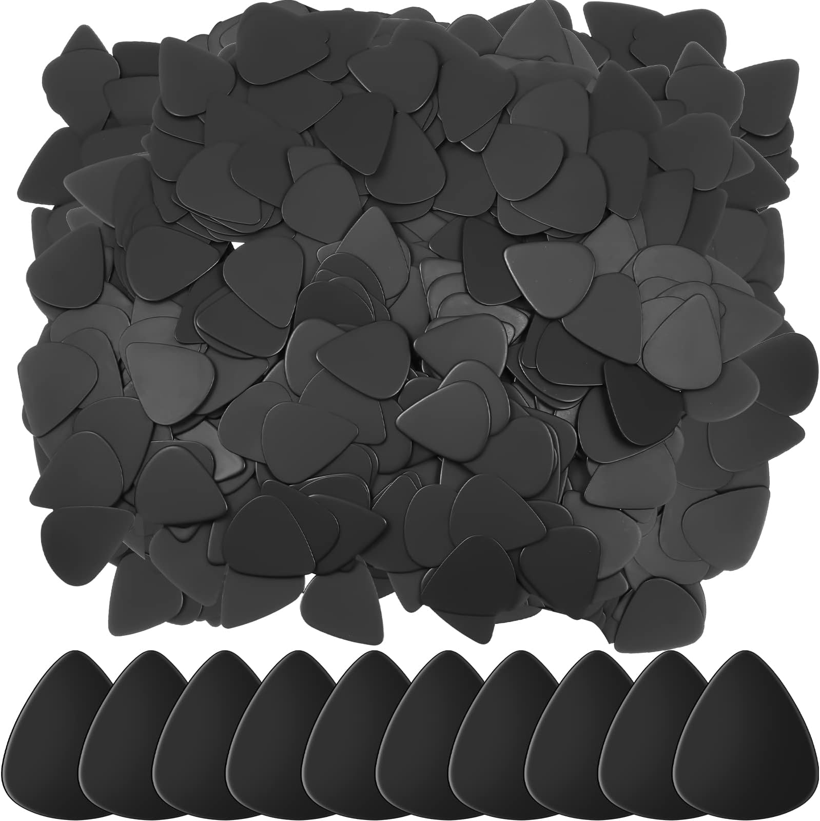 100Pack Black Celluloid Guitar Picks Size Medium .71mm