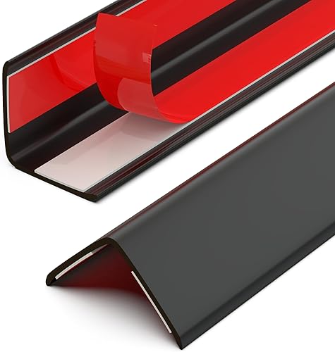 Miniatura 28 de Protectores de esquina autoadhesivos transparentes para pared, 2 unidades de protectores de esquina y protector de bordes para bebés, muebles