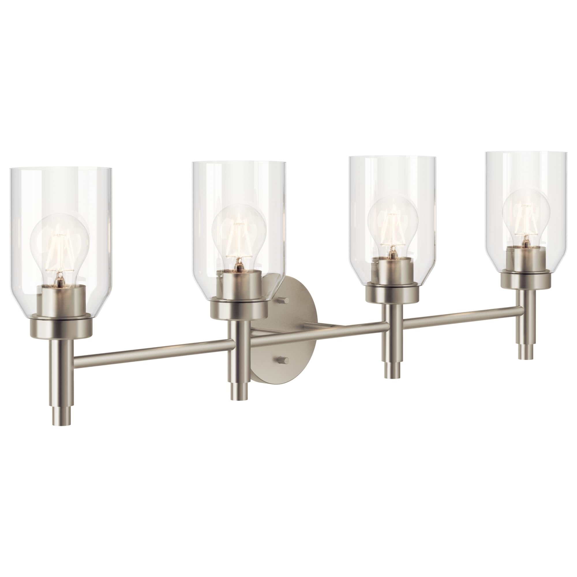 Kichler Madden 4-Light Bathroom Vanity Light, Brushed Nickel