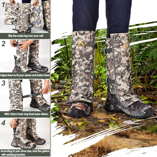 Snake-Gaiters-1000D-Adjustable-Snake-Bite-Protection-Waterproof-Snake-Guards-Lower-Legs-Snake-Proof-Gaiters-Snake-Shoe-Gaiters-for-Hunting-Hiking-Farm-Work