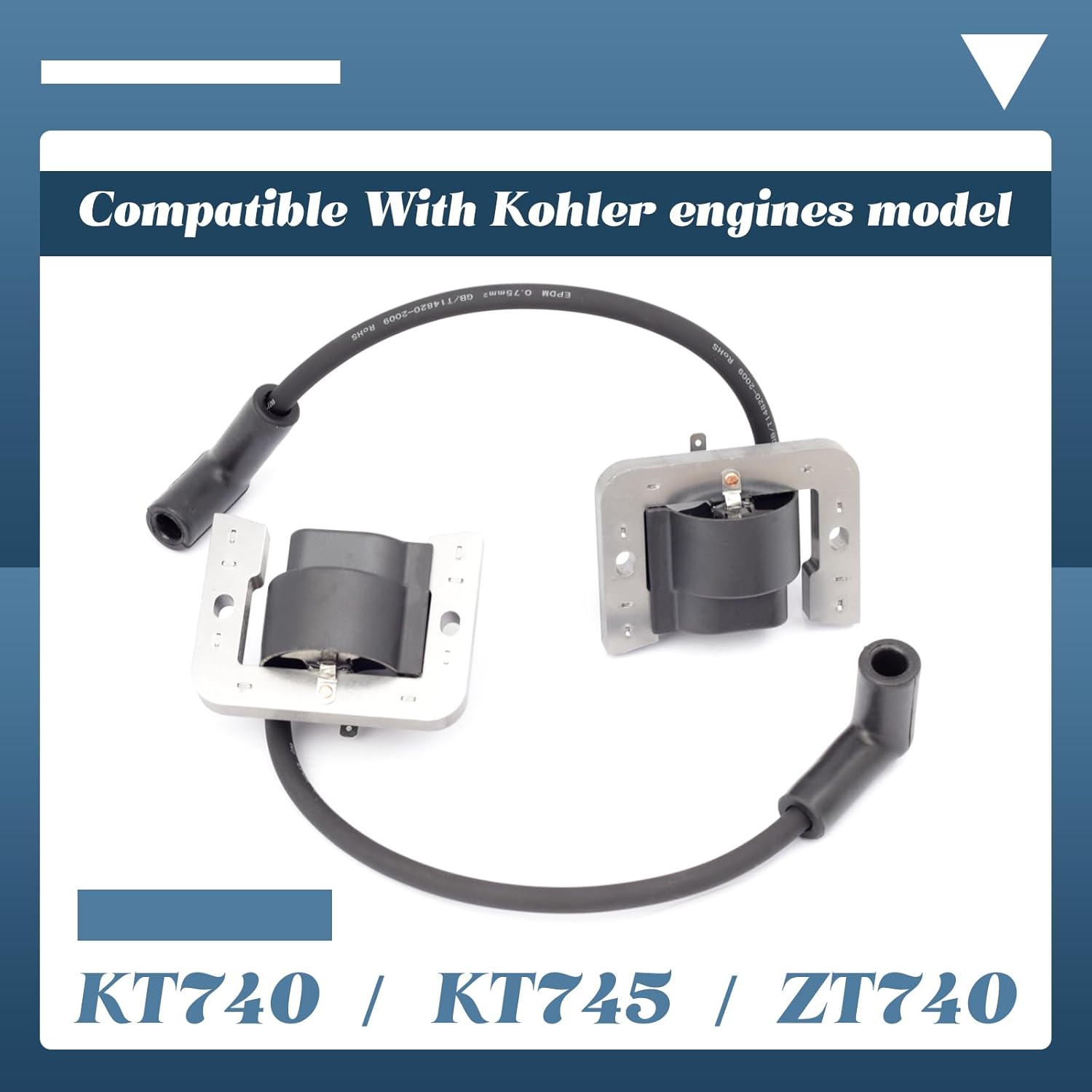 32-584-25-S Digital Ignition Module Compatible With Kohler KT740 KT745 ZT740, 2PcS Ignition Module, Replaces Part Number 32-584-09-S 32-584-24-S 32-584-25-S 3258425