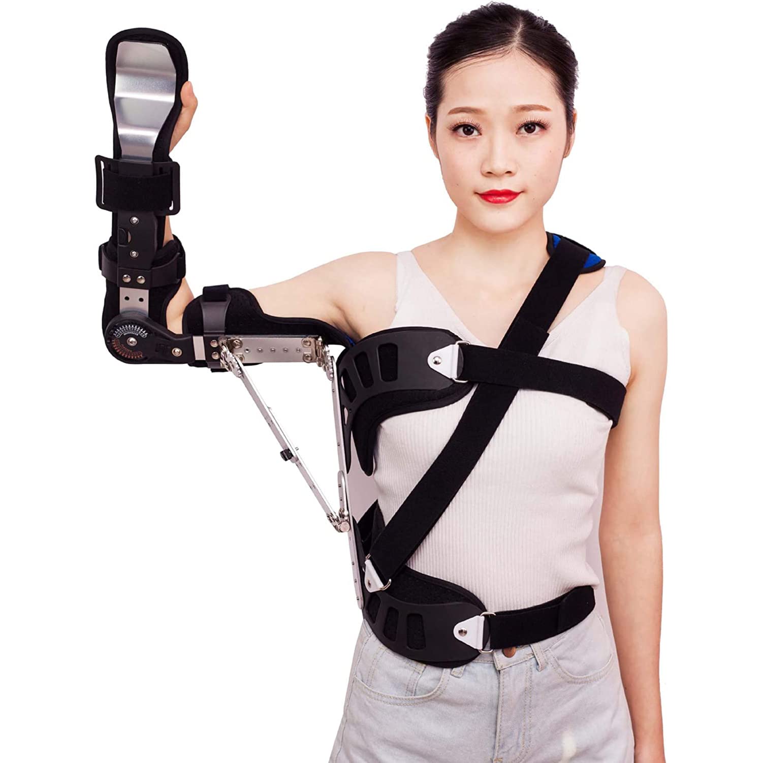 Shoulder Abduction Fixed Brace Bracket Shoulder Orthosis Support Fixed Protective Gear for Adult Injury Support Adjustable Shoulder Orthosis