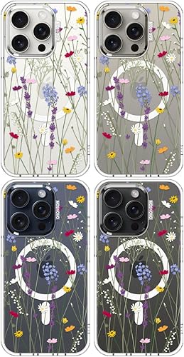 Miniatura 3 de MOSNOVO Funda compatible con Magsafe diseñada para iPhone 15 Pro, Buffertech impacto de caída de 6.6 pies, parachoques protector de TPU a prueba de