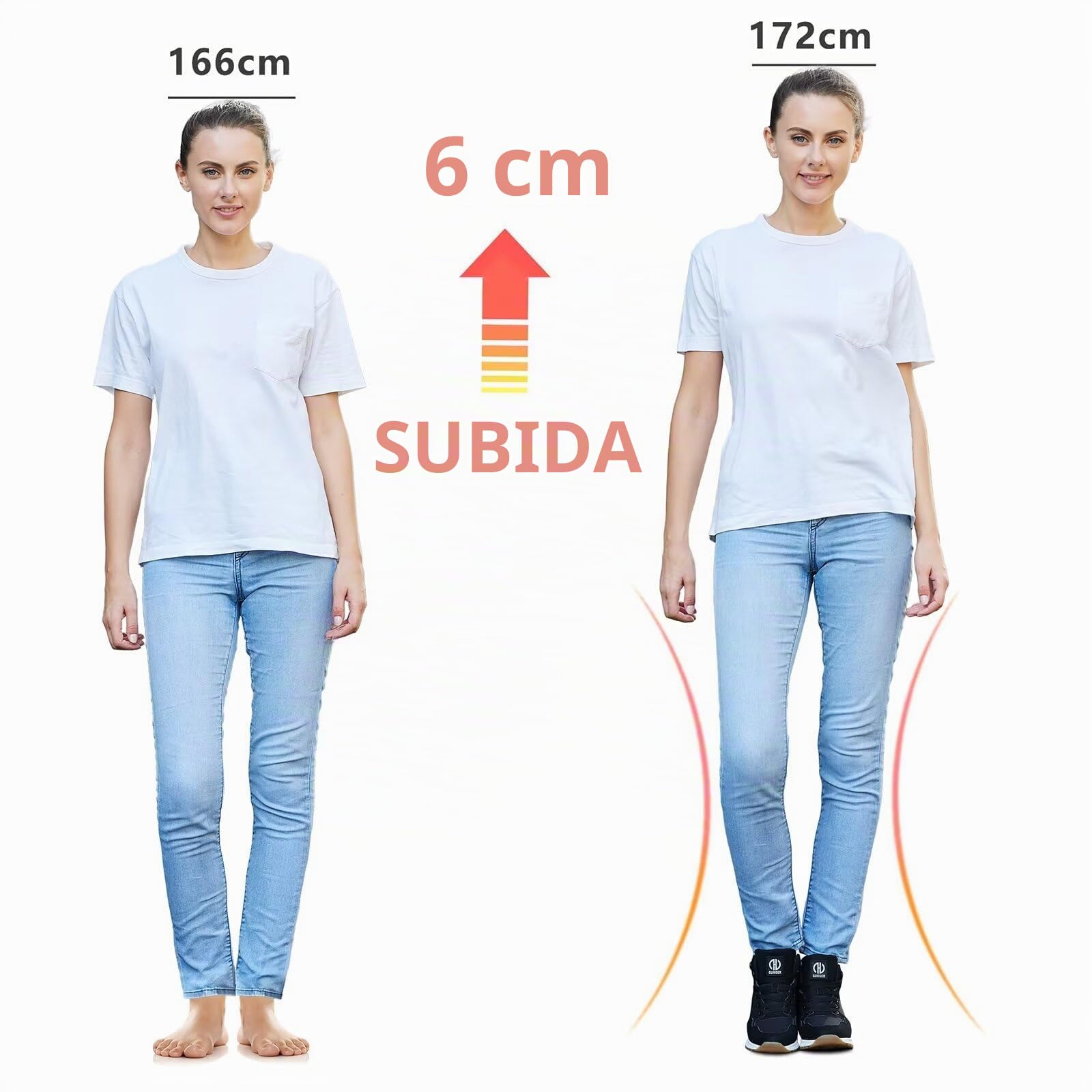 Zapatillas de Cuña para Mujer Zapatillas de Deporte Antideslizante Ligero Sneakers