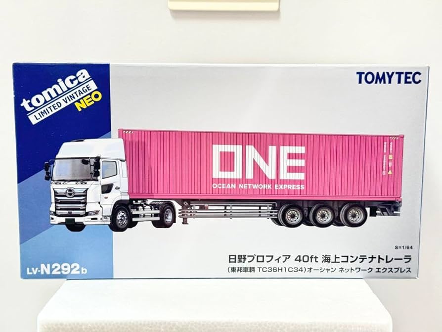【トミカ】日野・プロフィア　海上コンテナトレーラー　HINO デコトラ Amazon.co.jp: トミ カ日野・プロフィア 海上コンテナトレーラー