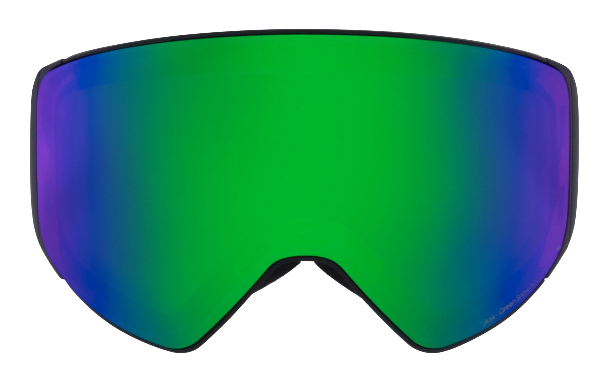 Red Bull Spect Eyewear Snow Goggle JAM-02, Black/Green Snow, Rose with Green Mirror, S.2 HIGH Contrast