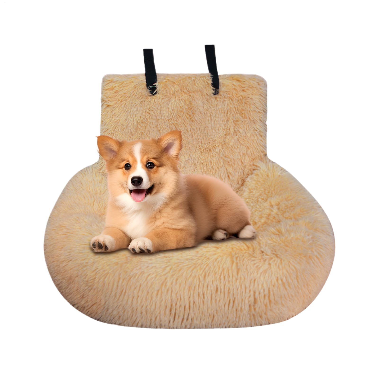 Car Seat Dog, Soft Dog Car Bed with Thick Cushion, Pets Safety Cars Seat for Small Medium Dogs, Removable and Easy to Clean, 60 x 60cm