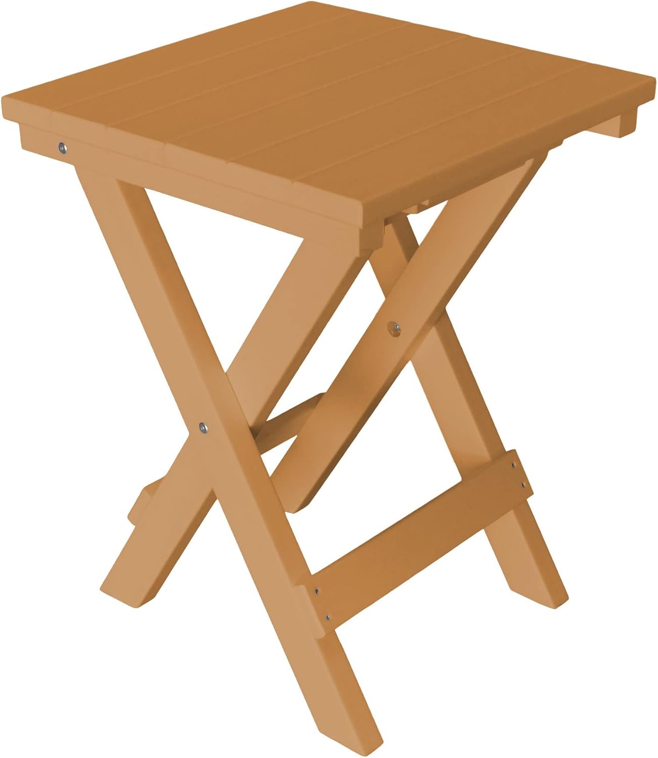 Furniture Barn USA Poly Lumber Coronado Square Folding Bistro Table, Aruba Blue