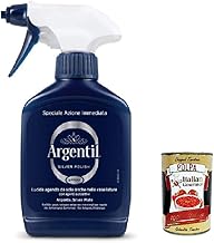 Argentil Specific Cleaner for Silver Spray, Polished and Antioxidant Action, with Protective Barrier, 150 ml + Italian Gourmet Polpa 400 g