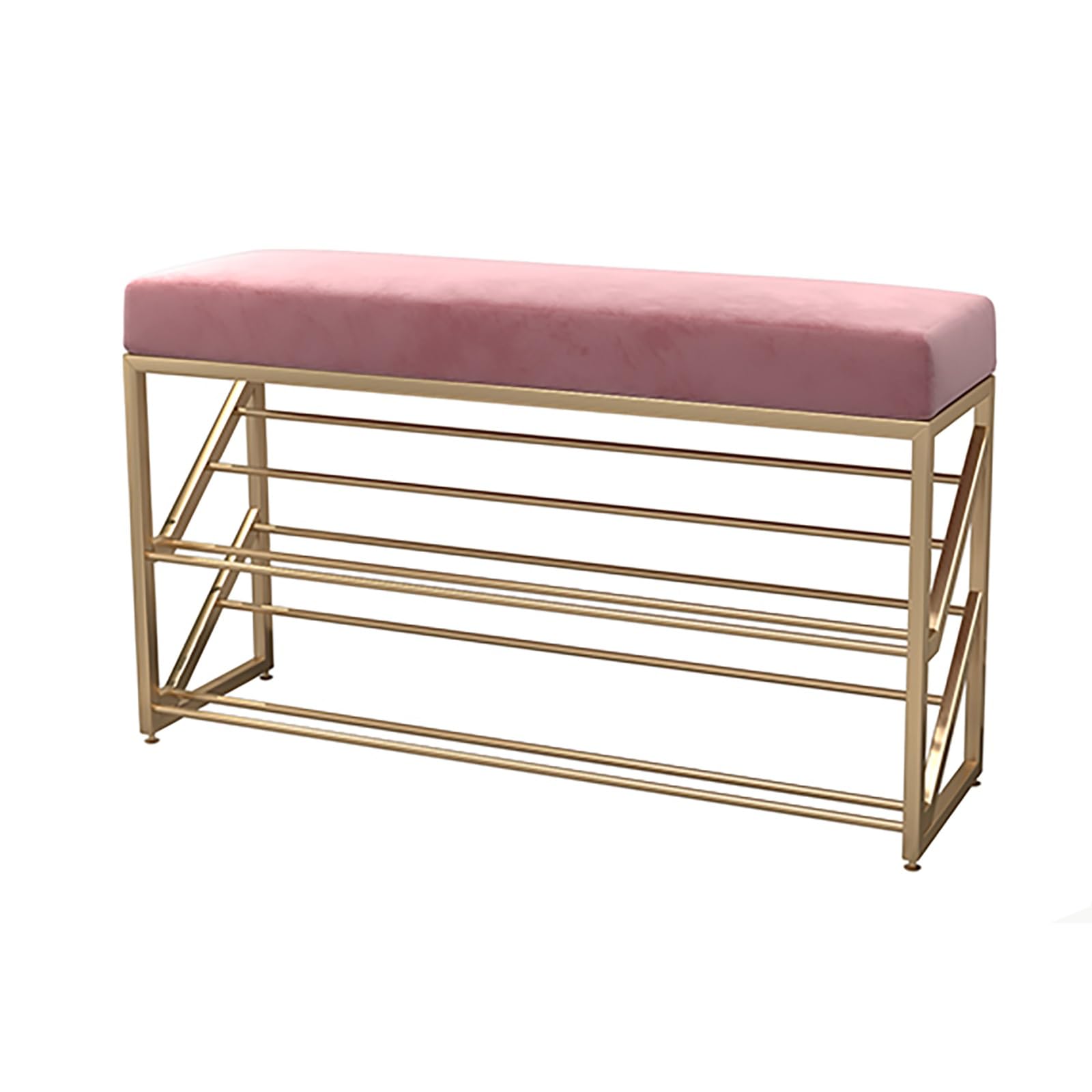 LWJSOCP Modern Upholstered Shoe Bench for Entryway Cushioned Storage at Stylish Hallway Organizer 47.2" x 9.8" SpaceSaving Furniture for Home Decor