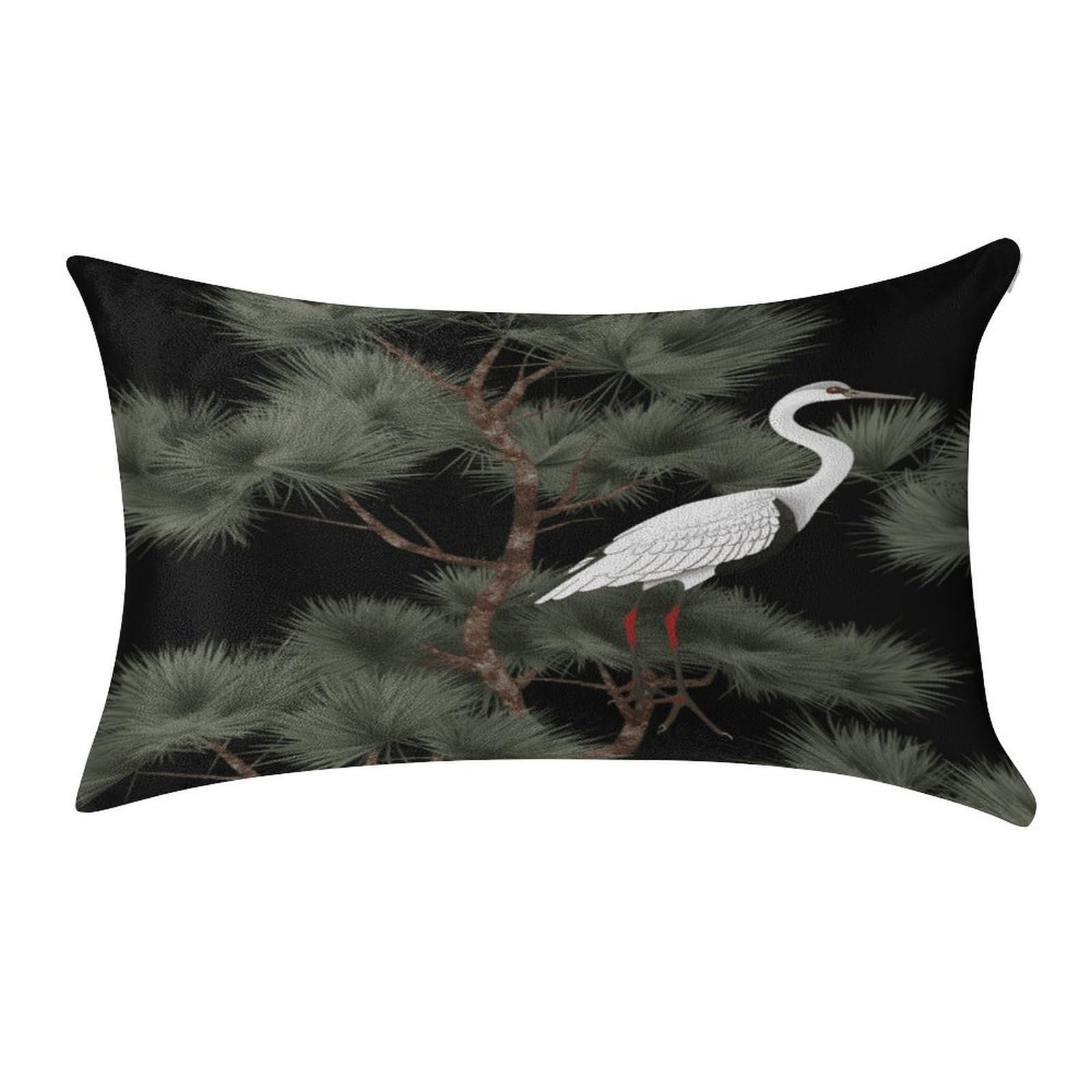 Fekiloot Style Japanese Crane & Pine Pillow Covers Home Decor Pillow Cases
