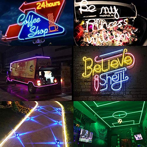 Tira LED Neon RGB Flexible 10m Impermeable con Control miniatura 6