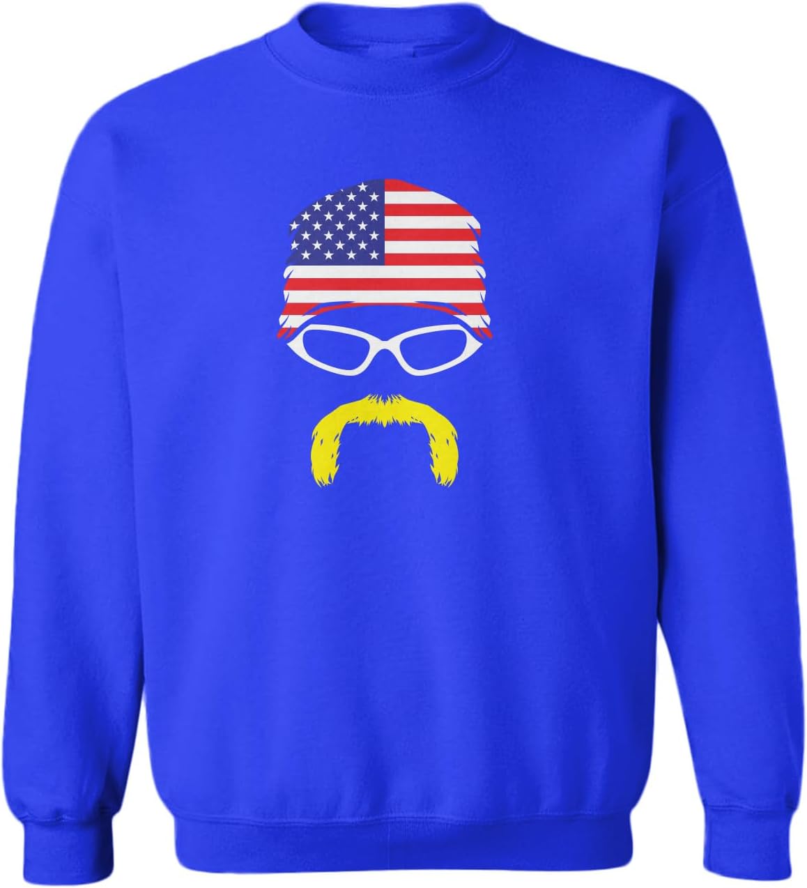 Tcombo American Wrestling Legend USA Bandana Toddler Fleece Crewneck Sweater