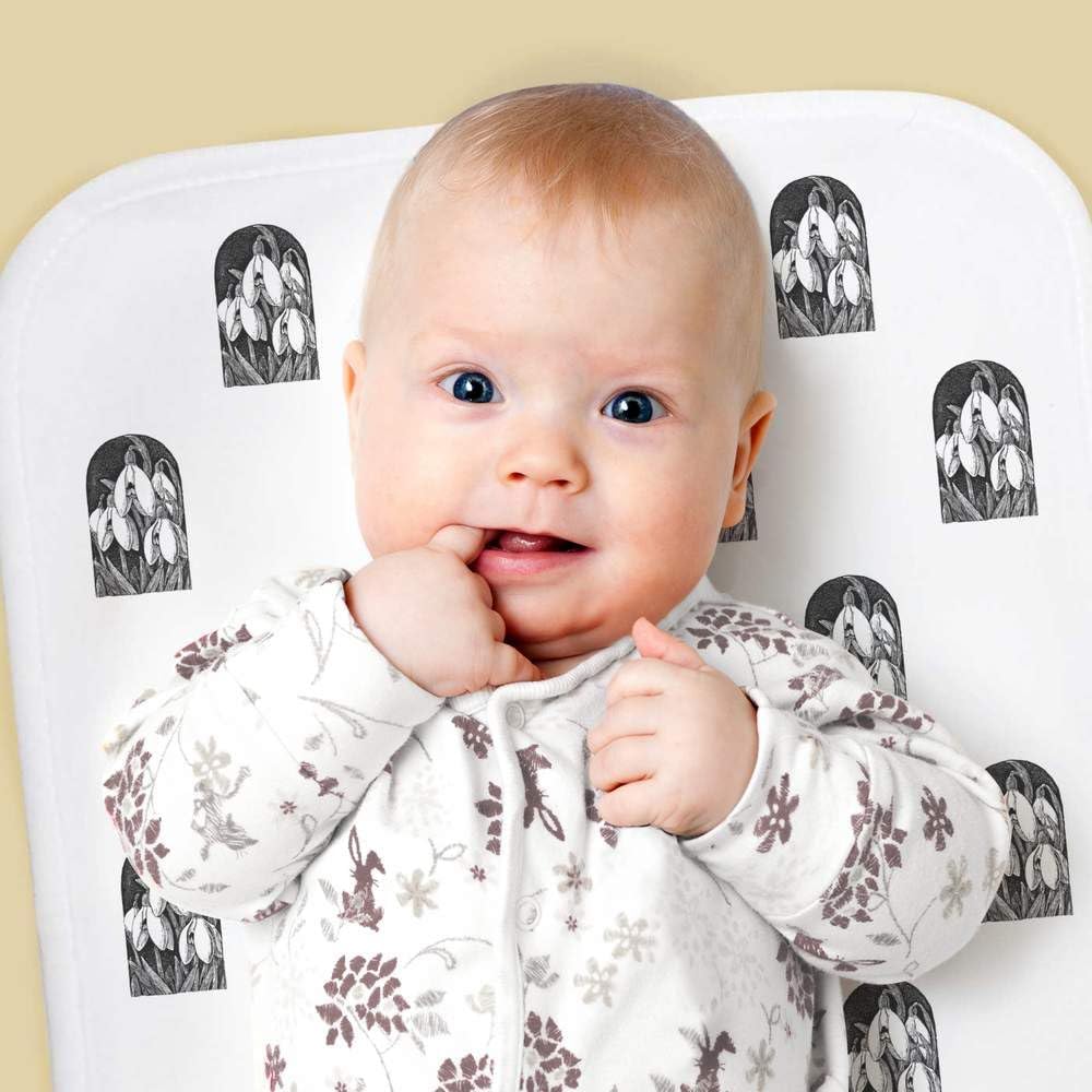 Azeeda 'Snowdrop Flowers' Baby Burp/Wash Cloth (BC00041851)