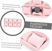 Vista 9 de USHOBE 3pcs Display Tray Jewellery Velour Jewelry Tray Jewelry Organizer Clear Cajas Organizadoras Jewelry Storage Organizer Jewlery Tray 2 Tier