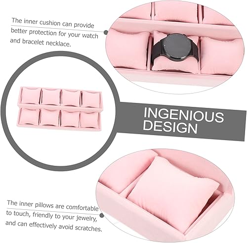 Miniatura 9 de USHOBE 3pcs Display Tray Jewellery Velour Jewelry Tray Jewelry Organizer Clear Cajas Organizadoras Jewelry Storage Organizer Jewlery Tray 2 Tier