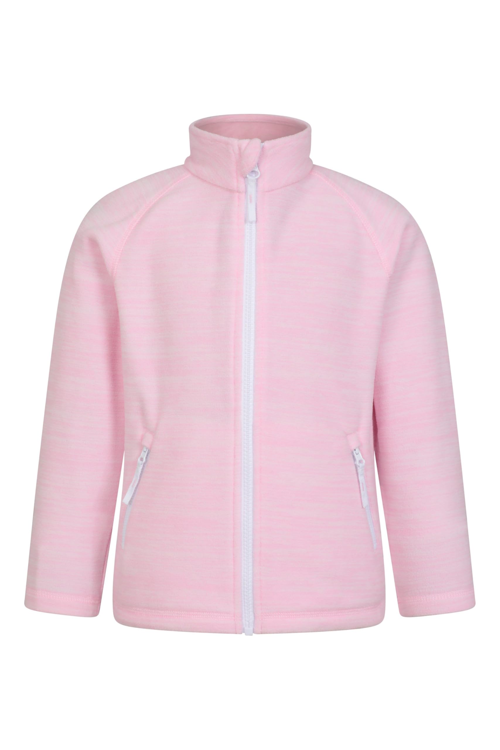 Mountain Warehouse Snowdonia II Kids Fleece - Lightweight, Quick Drying Sweatshirt - Outdoors Light Pink (01) Kids Size 11-12 Years