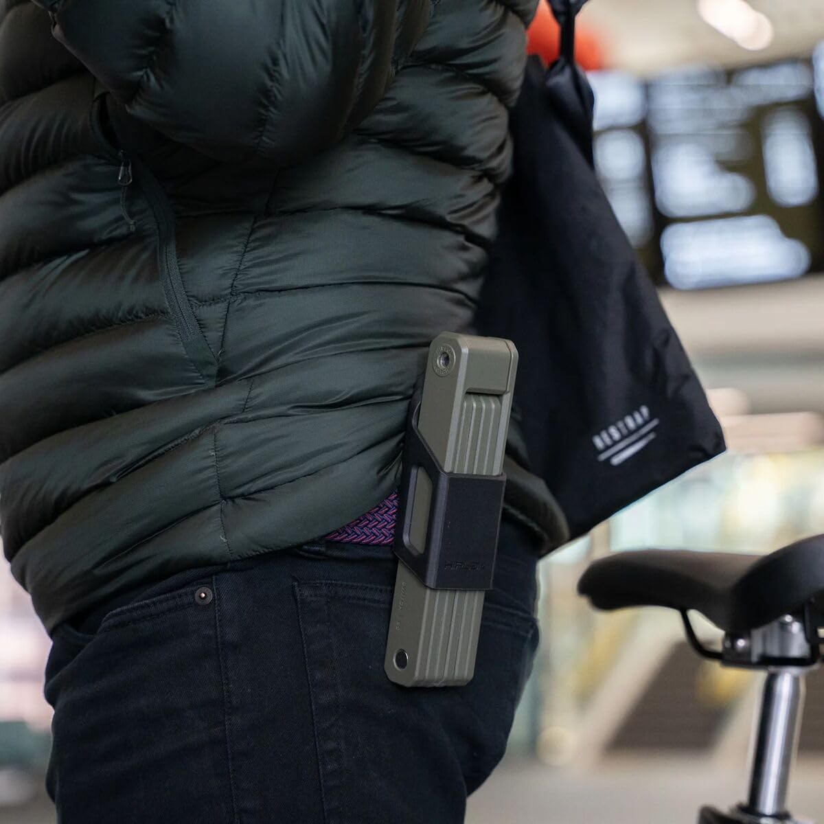 Hiplok SWITCH, Candado plegable, Unisex, URBAN GREEN, 2,7cm x 90cm