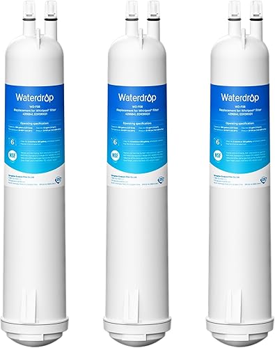 Miniatura 12 de Waterdrop 4396841 Reemplazo para filtro Everydrop® 3, EDR3RXD1, 4396710, Kenmore® 46-9083, 46-9030, filtro de agua para refrigerador, 1 filtro