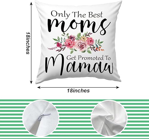 Miniatura 2 de KongMoTree Mamaw - Funda de almohada de regalo, solo las mejores mamás se ascienden a mamaw, regalo de cumpleaños para abuela, regalo perfecto para