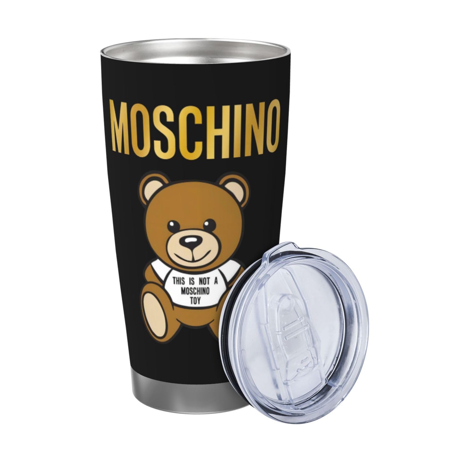 Amazon | 蓋付き 自動車カップ モスキーノ Moschino2 水筒 ウォーター