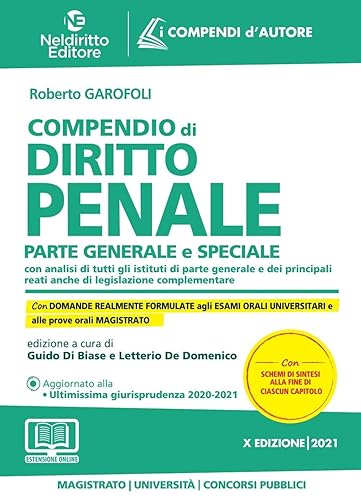 Compendio di diritto Penale Parte generale e speciale 2021. Con aggiornamento online