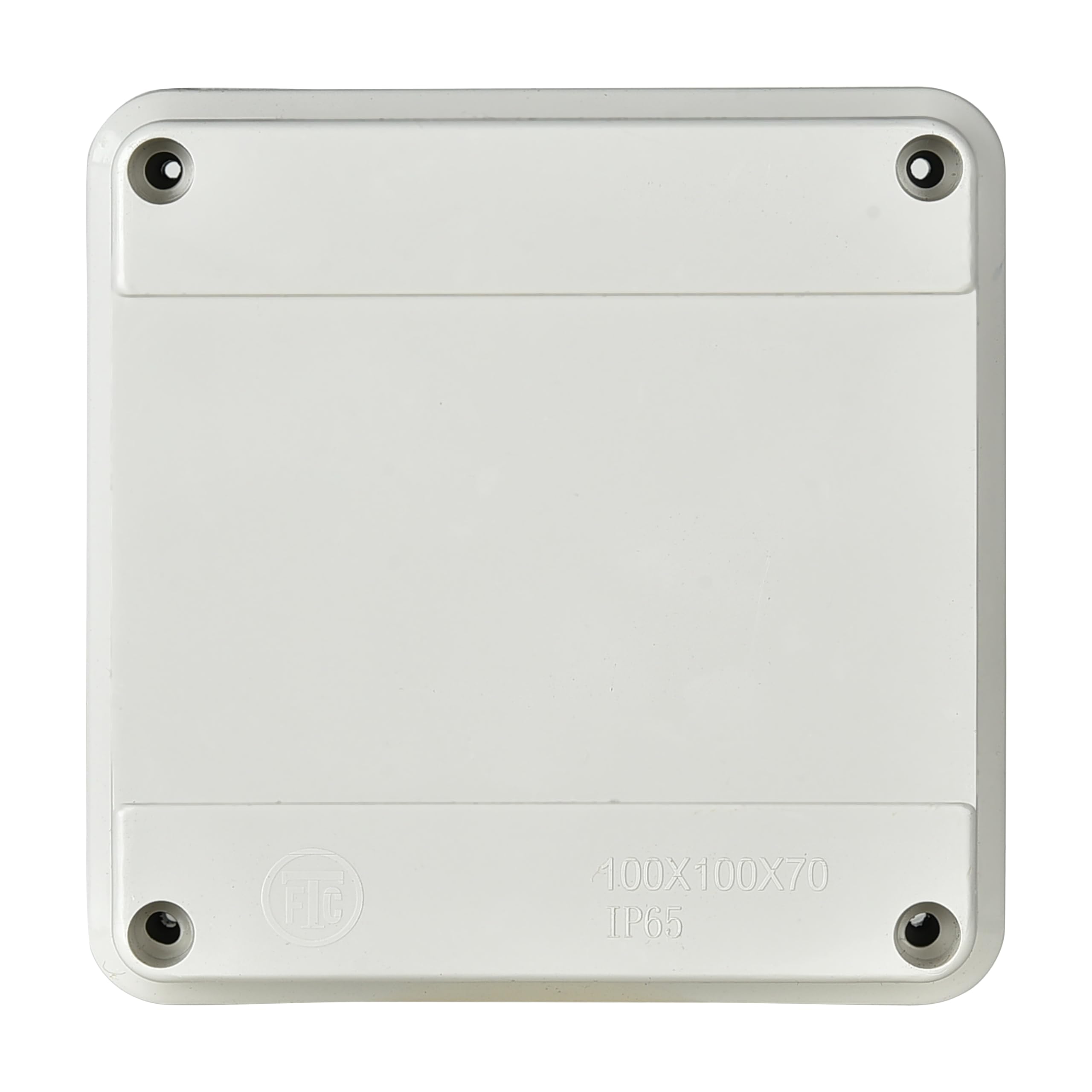 FTC ABS Junction Box, 100x100x70mm, FJB-1010, Pack of 5, RAL 7032, Plastic, Acrylonitrile Butadiene Styrene