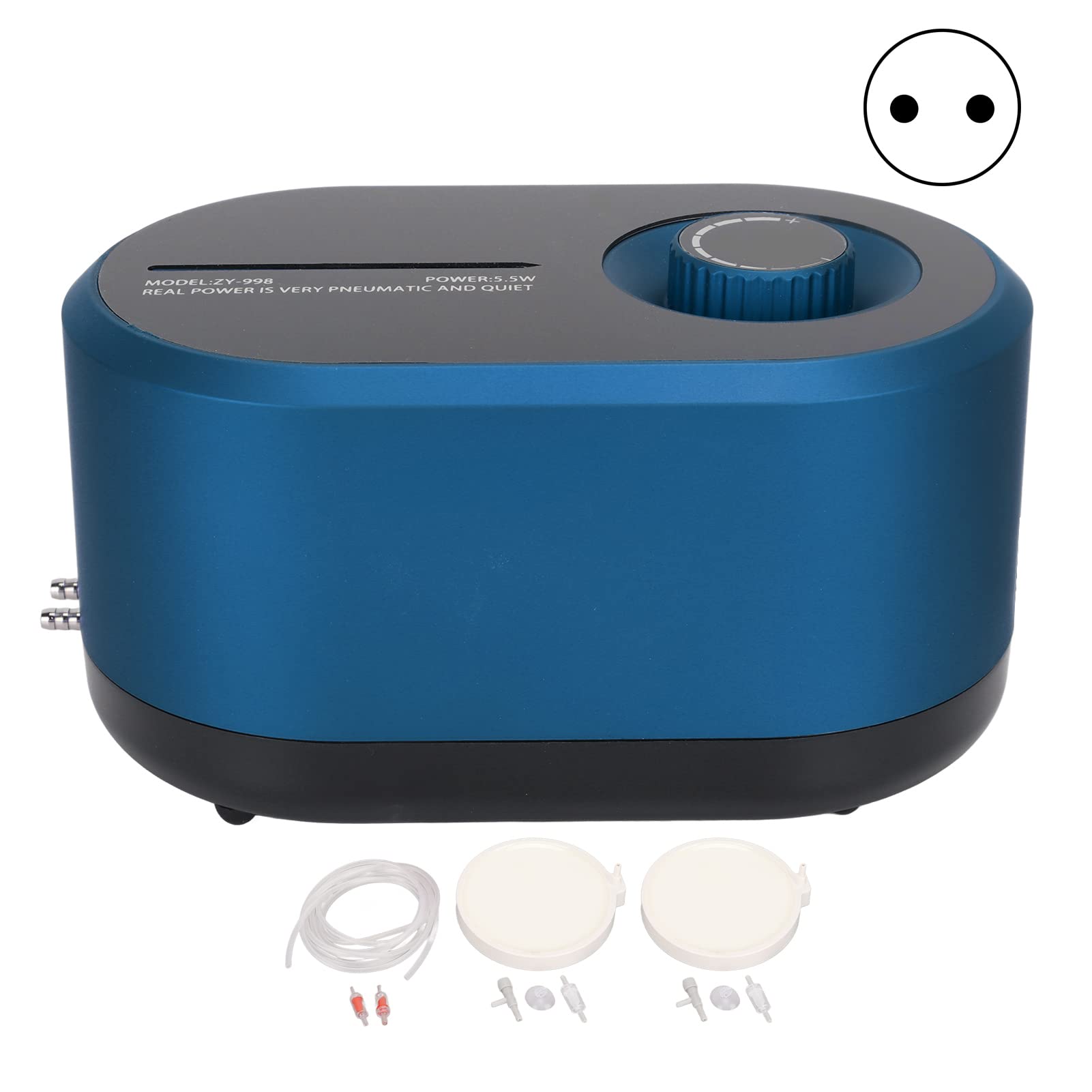 Accesorios para Acuario, Bomba de Oxígeno Portátil para Acuario de Gran Volumen de Aire Ajustable para Pescar