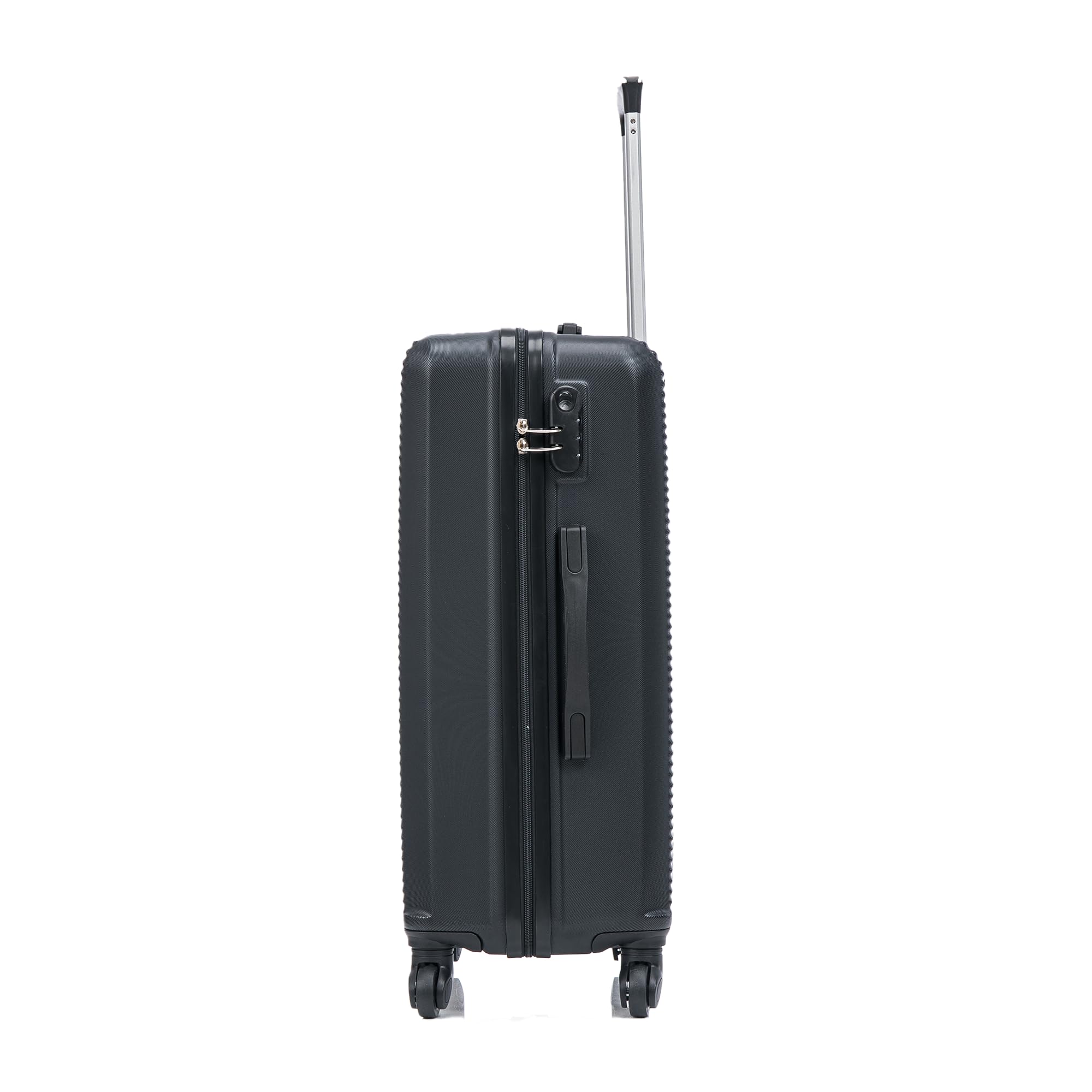 CELIMS - Valigia Grande 23 kg Rigida Leggera | Valigia da Stiva 75cm Donna | Lucchetto Integrato | ABS | Trolley Grande 75cm con 4 Ruote | Nero